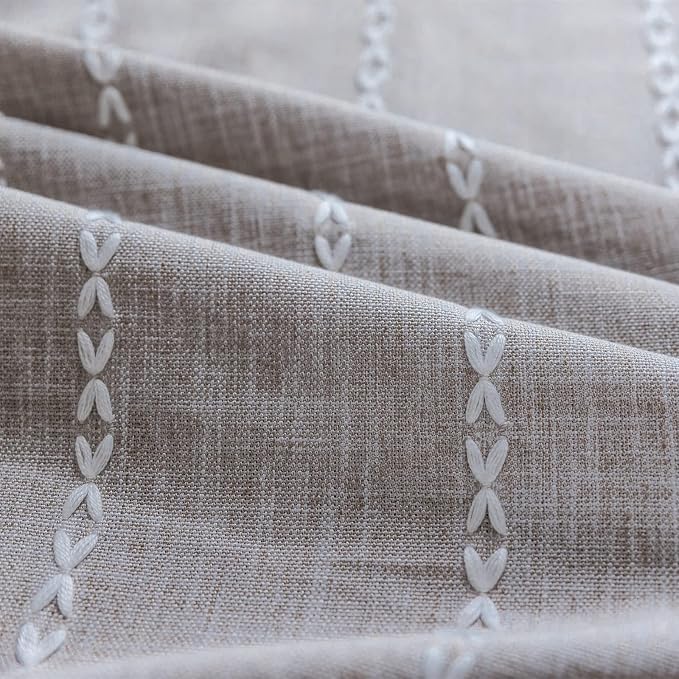 RoomTalks Country Farmhouse Cotton Polyester Curtains - Image 4