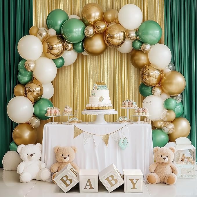 Outpain 30x10ft Gold Sequin Backdrop Curtains, Wrinkle Free Glitter Backdrop - Image 5