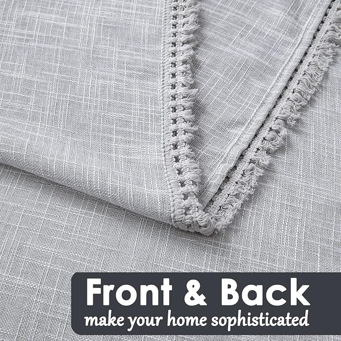 Beda Home Tassel Linen Textured Swag Curtain Valance - Image 3