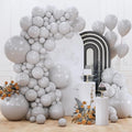 PartyWoo Gray Balloons 155pcs Different Sizes Pack of 18 12 10 5 Inch Matte by PartyWoo