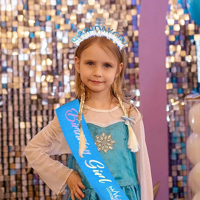 CIEHER Birthday Girl Headband Birthday Crown - Image 8