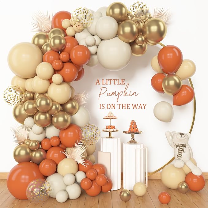 Amandir 153pcs Orange Balloon Arch Garland Kit Different Sizes | 18 12 10 5inch by Amandir