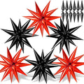 74 PCS Black Red Star Balloons by GCTWFYK