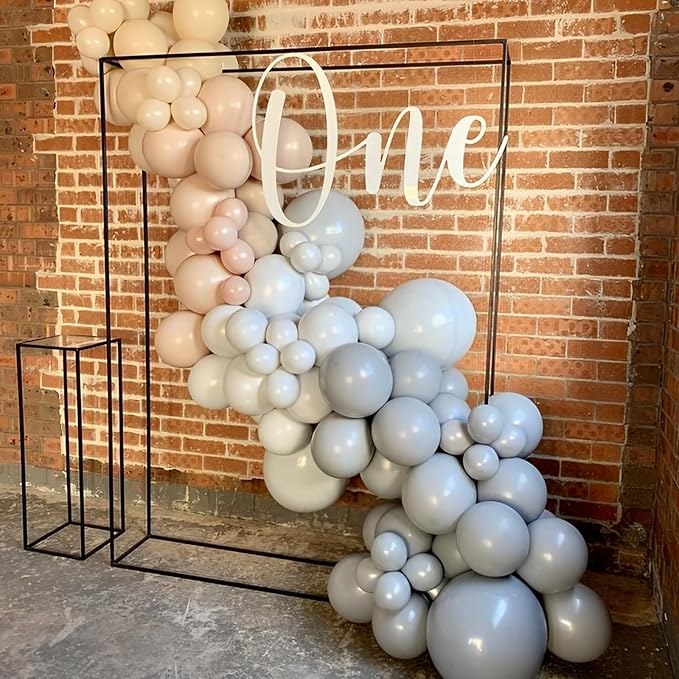 Voircoloria 110pcs Gray Latex Party Balloons, 12inch | - Image 5