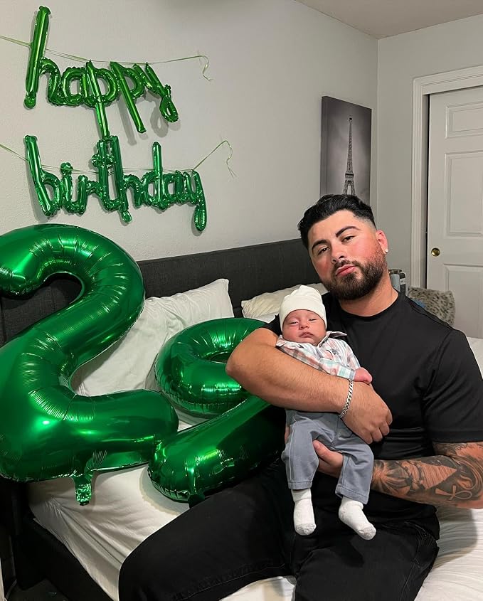 Green Number 9 Balloon 40 Inch, 9th Birthday Party Decorations Men Women | Foil - Image 8