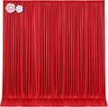 10x12 Red Backdrop Curtains for Wedding Party Wrinkle Free Backdrops Curtain by Tao-GePartyDecorations