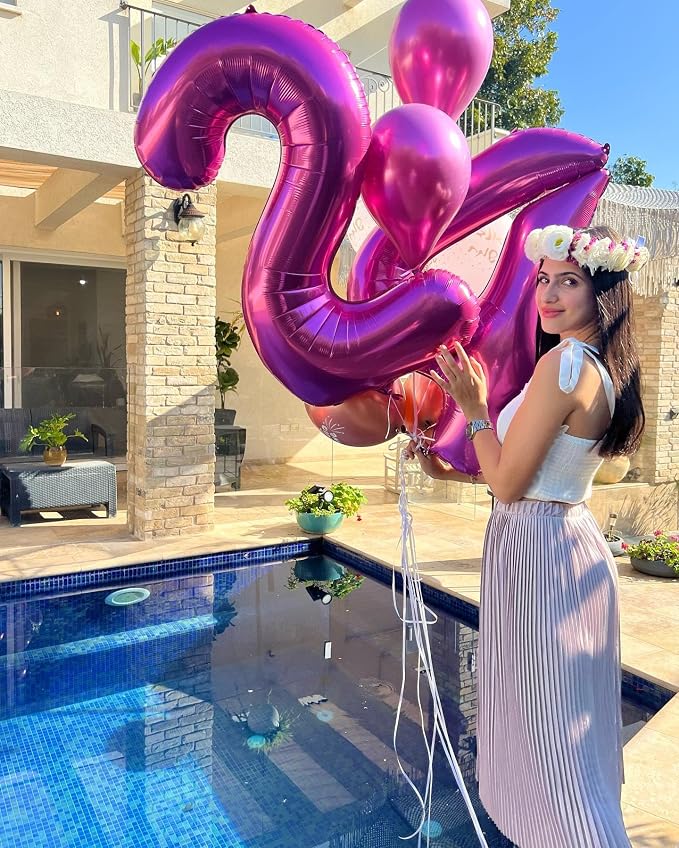 Hot Pink 13 Balloon - Image 3
