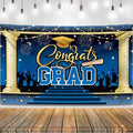 KatchOn Blue Congrats Grad Banner 72x44 Inch | 2026 Graduation Backdrop by KatchOn