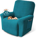 Recliner Chair Covers, 1-Piece Lazy Boy Recliner Covers, Peacock Blue | by KEKUOU