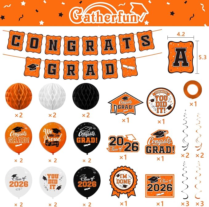 2026 Graduation Party Supplies Kit - Image 2