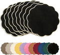 AHHFSMEI Round Faux Linen Placemats Set of 8 Heat Resistant Non-Slip Stain by AHHFSMEI
