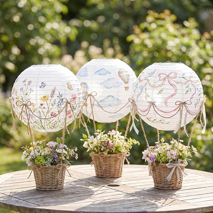 Treela 48 Pack White Chinese Japanese Paper Lanterns Decorative Hanging Round - Image 3