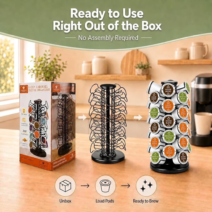 Coffee Pod Holder for 40 Pods, K Cup Holder Organizer - Image 6
