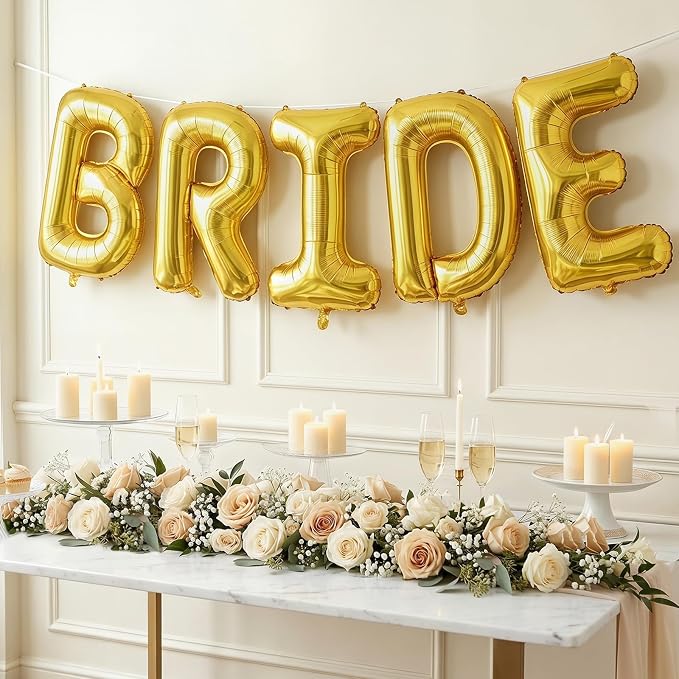 BRIDE Balloons Bachelorette, 40 Inch Foil Mylar, Helium-fillable, - Image 6