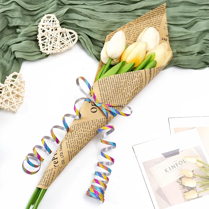 Inspire 90 Rolls 3 Colors Rainbow Curling Ribbon - Image 4