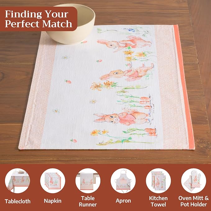 Maison d' Hermine Placemats Set of 4 Reusable 100% Cotton | Cloth Place Mats - Image 4