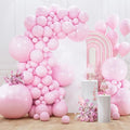 PartyWoo Baby Pink Balloons 127pcs Pastel Pale Light Pink Color | 36 18 12 10 5 by PartyWoo