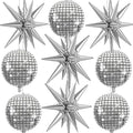 9 Pcs Silver Foil Balloons 22 Inch Metallic Silver Disco Ball Balloons Chrome by Froova