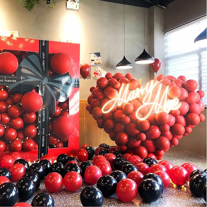 100 Pack Red Balloons 12 inch Red Latex Balloons | Valentines Day, Wedding - Image 6