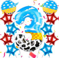 40 Inch Toy Inspire Story Themed Number 3 Balloon, Large Number Helium Balloon by AXBMM
