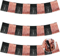 BEISHIDA Black Rose Fringe Garland Banner 30ft Wall Tinsel Foil Streamers | by Beishida