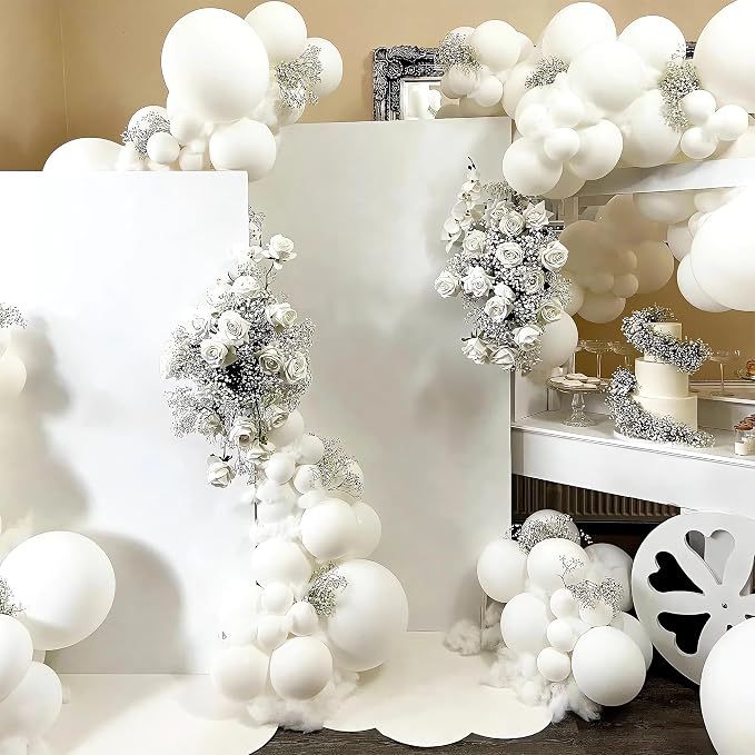 200 Pieces White Balloons Different Sizes 5 10 12 18 Inch Latex White Balloon - Image 5