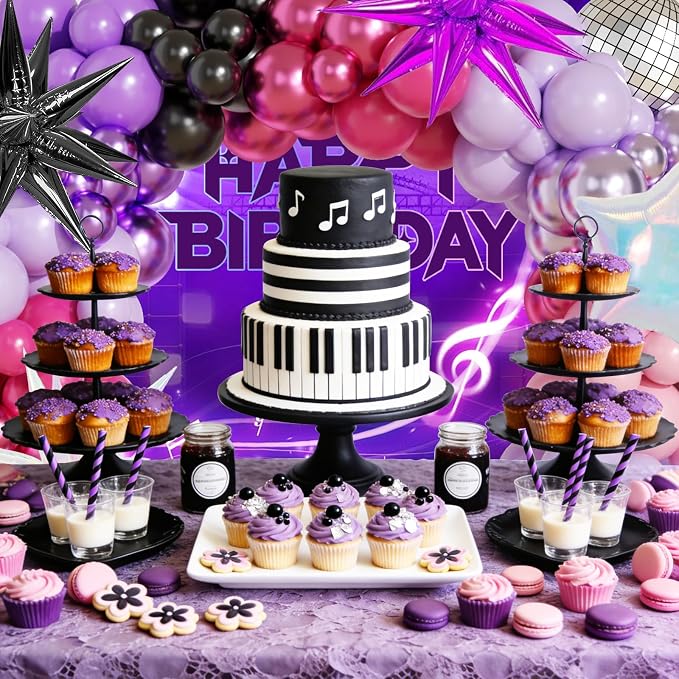 JOGAMS 175Pcs Dark Night Kpop Balloons Arch Kit - Image 4