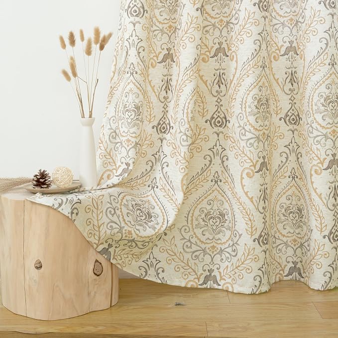 French Country Yellow Linen Curtains - Image 9
