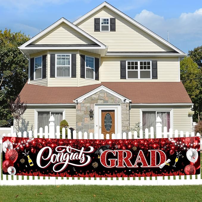 2026 Graduation Decorations-Large Congrats Class of 2026 Banner Congrats Grad - Image 3