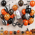 Halloween Black Orange Balloons BOO Ghost Pumpkin Foil Balloons Party Decor | by Paeyeq