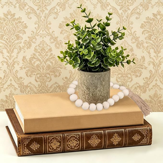 Buachois Farmhouse Beads 24in Wood Bead Garland - Image 6