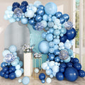 168pcs Blue Balloon Garland Arch Kit Different Sizes | 18 12 10 5 inch Latex / by PEASUG