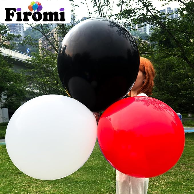 Firomi Red Balloons 18-inch 12 Pack Large Thicken | Helium Big Matte Red Latex - Image 4