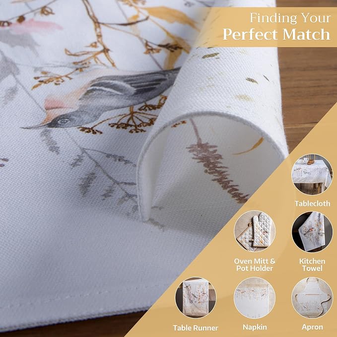 Maison d' Hermine Placemats Set of 4 Reusable 100% Cotton | Cloth Place Mats - Image 5