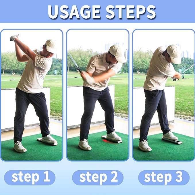 THE GOLFER STORE Golf Swing Training Aid, Golf Swing Leg Gravity Pedal, Precision Hip Rotation, Indoor/Outdoor Golf Swing Posture Correction Exerciser