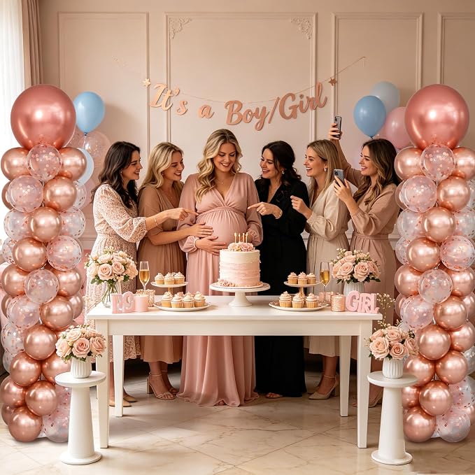 Rose Gold Balloon Column Stand Kit Set of 2 - Image 7