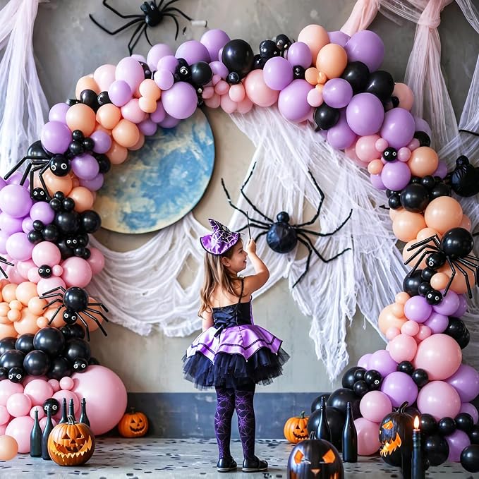 Halloween Balloon Arch Kit for Halloween Theme Party Decorations | Pink Peach - Image 4