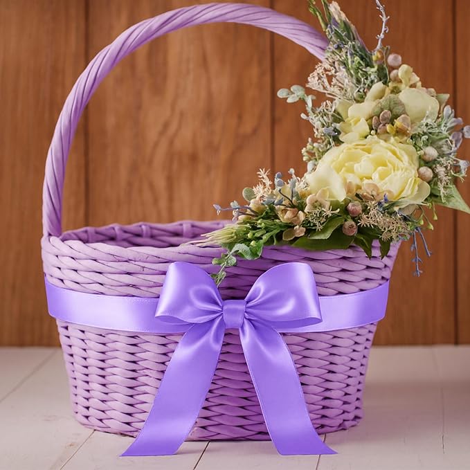 1 1/2In 30Yards Violet Ribbon for Gift Wrapping Birthday Graduate DIY Craft | - Image 6