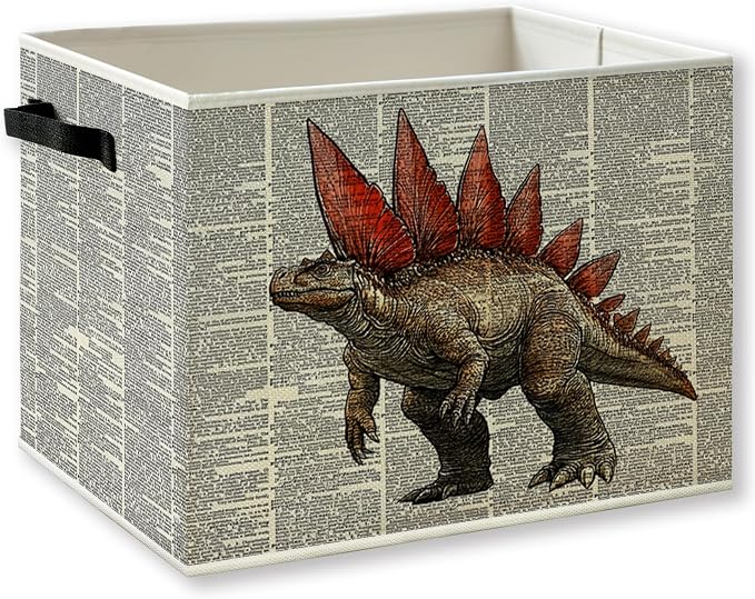 Stegosaurus Dinosaur Nursery Storage Basket by KSDUT