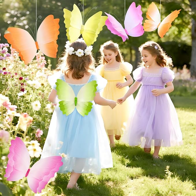 SUNBEAUTY Butterfly Party Decorations Hanging Gradient Colors Butterfly - Image 6