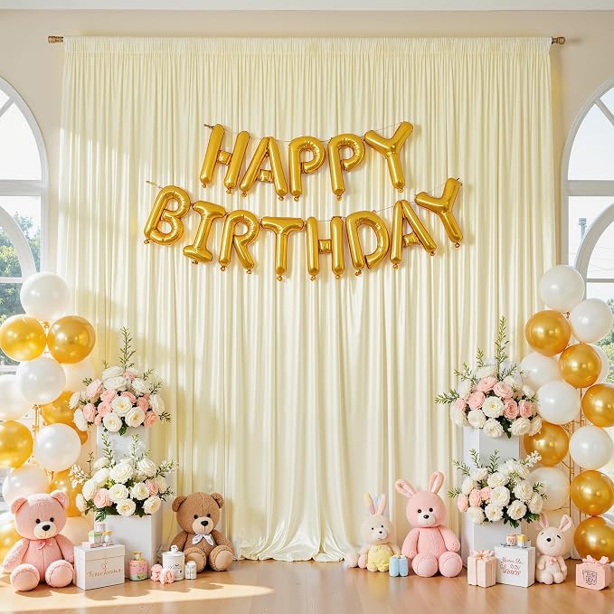40x10ft Champagne Glitter Backdrop Curtain - Image 8