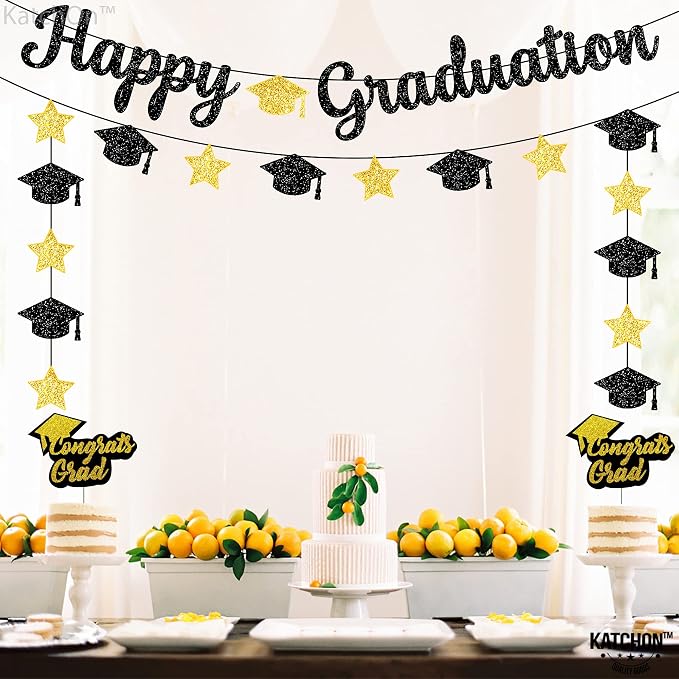 KatchOn Glitter Happy Graduation Banner | No DIY, Pre-Strung, 2026 Graduation - Image 7