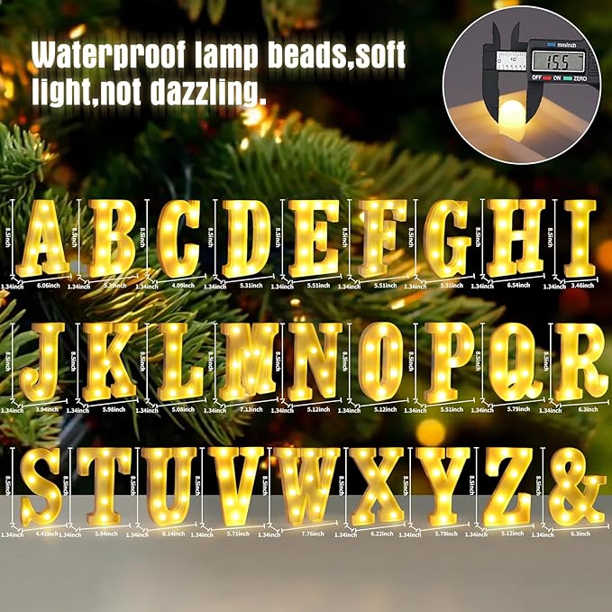 Light Up Letters V,LED Sign Marquee Letters 26 Alphabet for Party Birthday Name,Wedding,Christmas Decorations,Personalized Name Sign Letter for Centerpieces Table and Wall Decor
