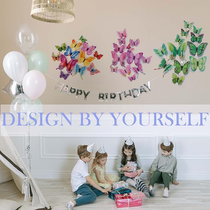 OPSEAM 3D Butterfly Wall Decor Butterfly Decorations Stickers - Image 4