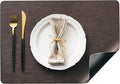 Placemats Set of 8, DOLOPL Reversible Dual-Color Faux Leather Place Mats by DOLOPLOfficial