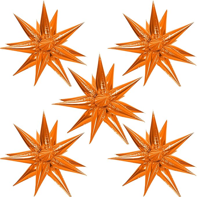 ZAKVOOR 60 Pcs Star Balloons 12 Spike Foil Explosion Party Decoration Balloons by ZAKVOOR
