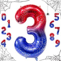 40 Inch Spider Number 3 Foil Balloons by TNCDJKPA