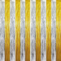GOER Metallic Tinsel Foil Fringe Curtains Party Photo Backdrop Party Streamers by GOER
