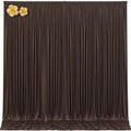 10x12 Brown Backdrop Curtains for Wedding Party Wrinkle Free Backdrops Curtain by Tao-GePartyDecorations