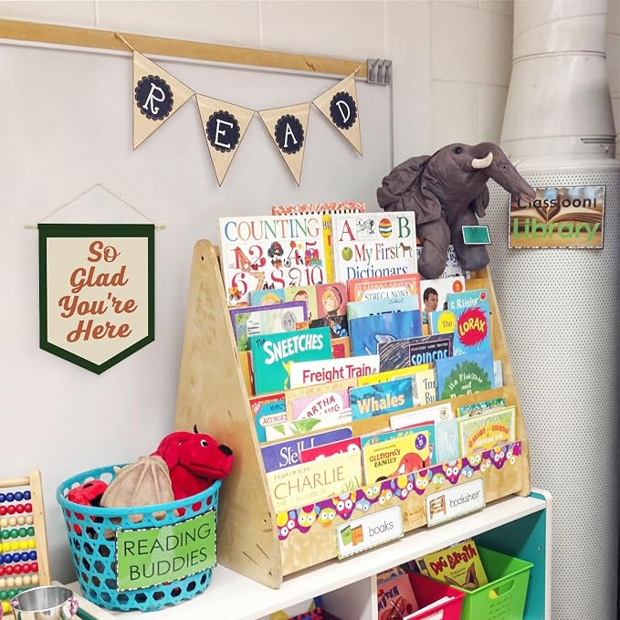 Vintage Welcome Sign for Classroom, Welcome Sign for Front Door, So Glad You're - Image 4